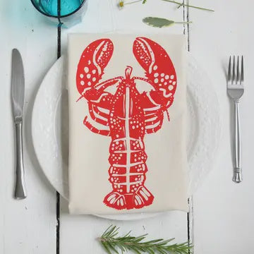 Lobster Tea Towel Red