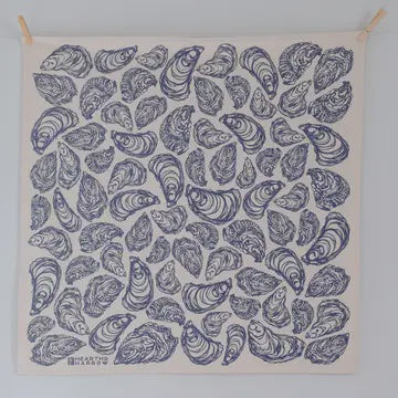 Oyster Tea Towel Navy