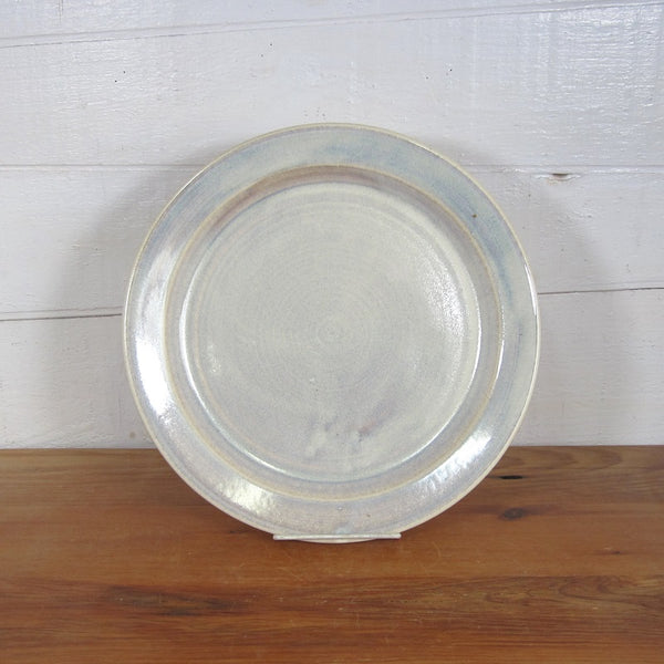 Clear Dessert Plates with Silver Rim