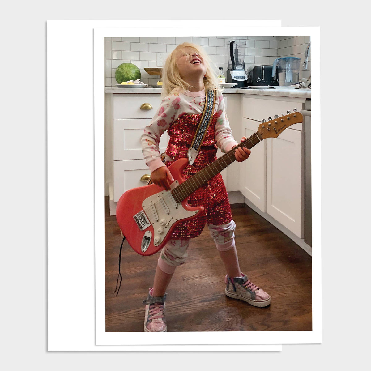 Girl Rocker Happy Birthday Greeting Card