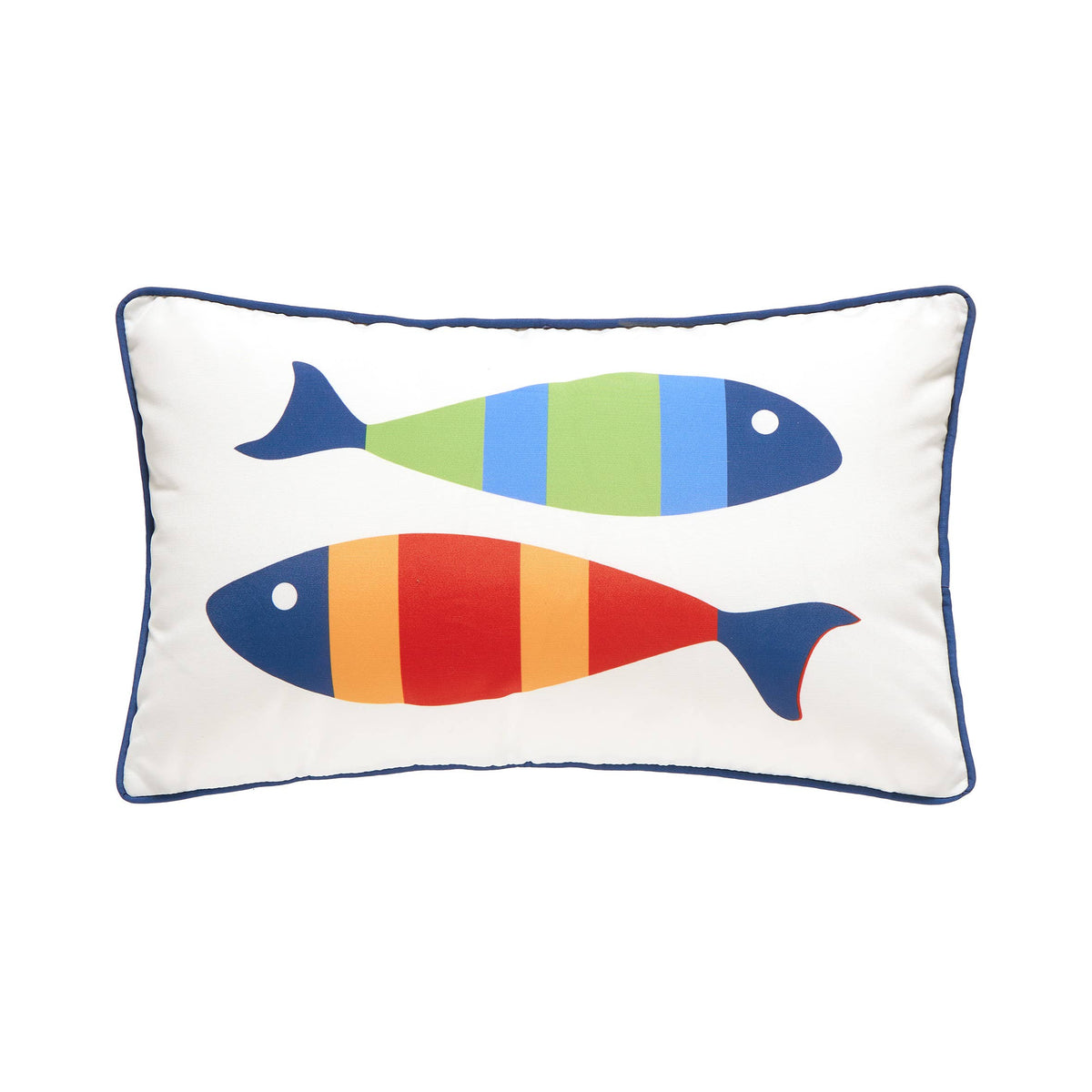 Picket Fish Oblong Printed Pillow - Kate Nelligan