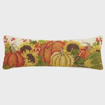 Pumpkins Cream Hook Pillow Susan Winget