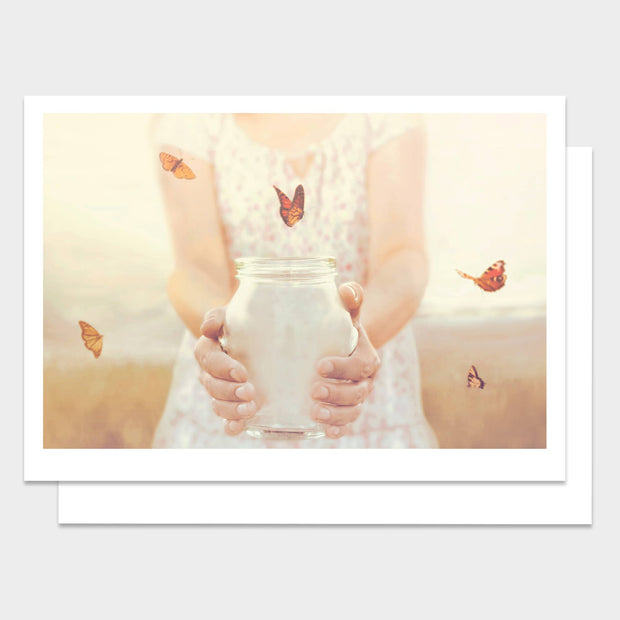 Butterfly Release Happy Birthday Greeting Card