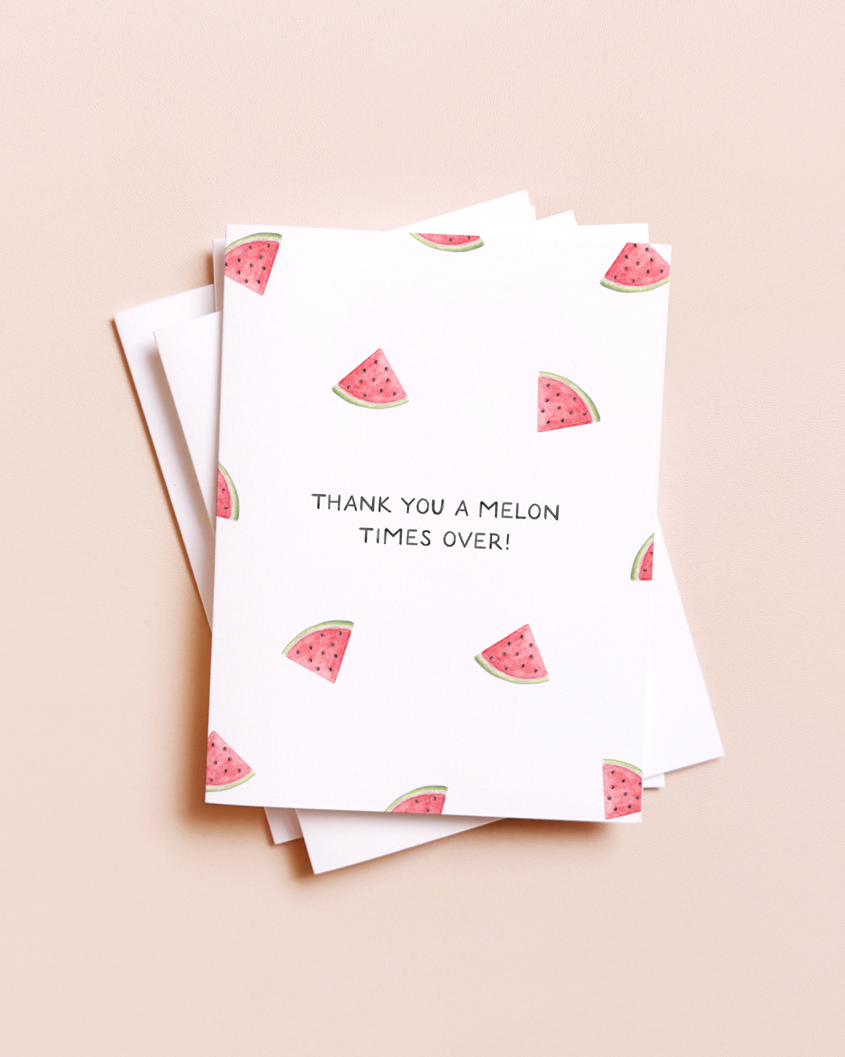 A Melon Times Over — Food Pun Thank You Card