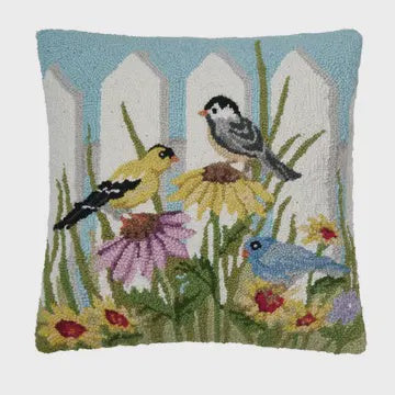 Birdsongs Hook Pillow Sally Eckman Roberts