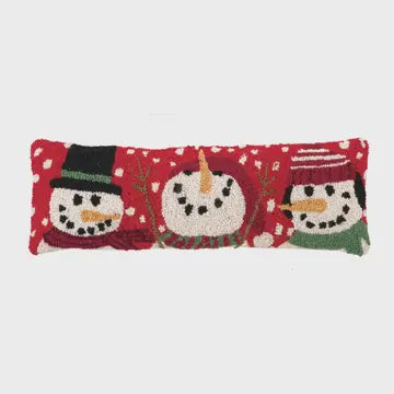 3 Snowmen Hook Pillow