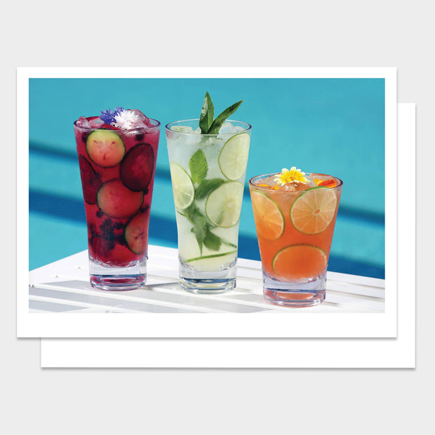 Cool Drinks Happy Birthday Greeting Card