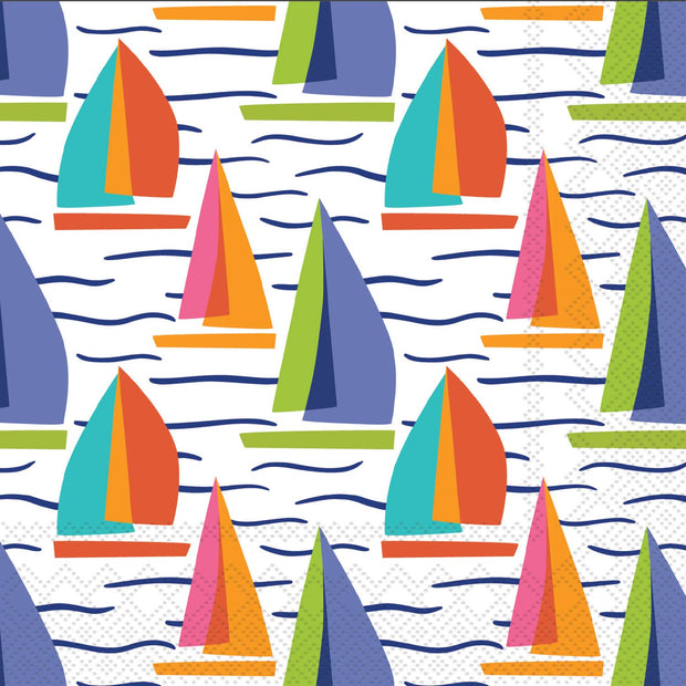 Paper Cocktail Napkins 20 Ct Bright Sails