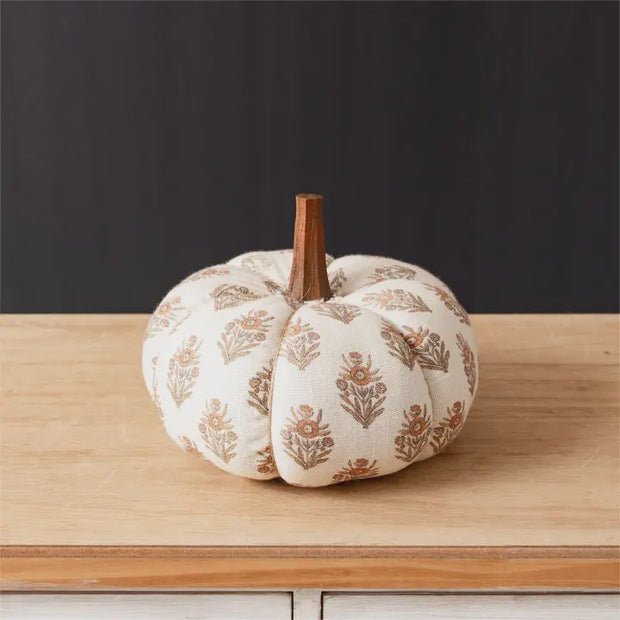 Rust Block Print Pumpkin