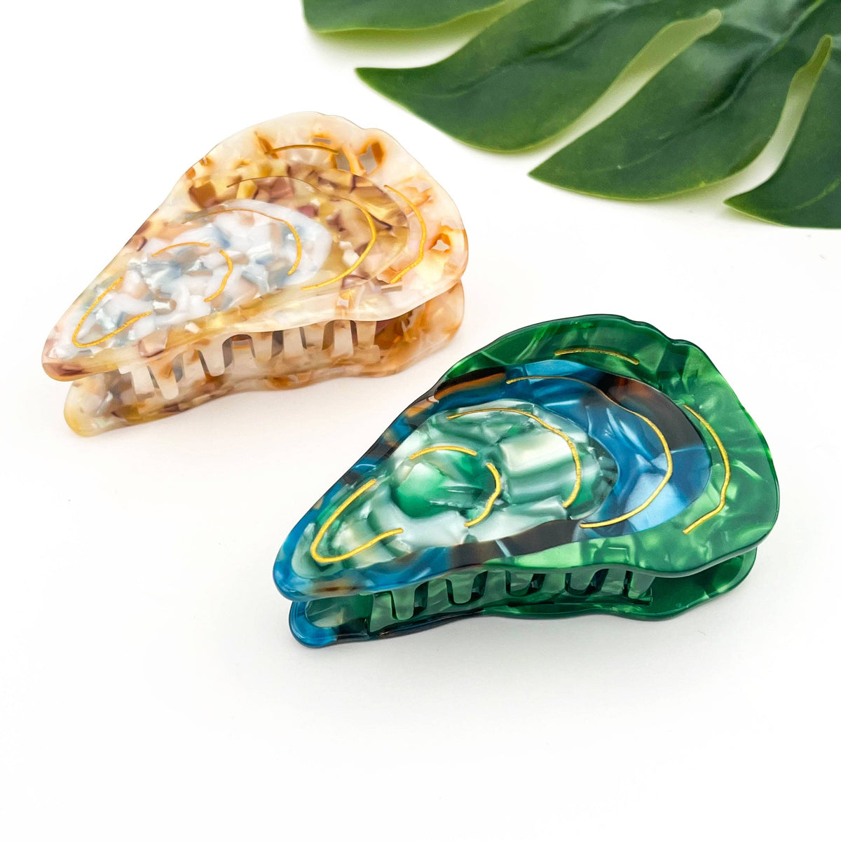 Oyster Shape Hair Claw Clip, Ocean Animal Hair Accessories
