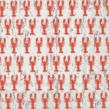 Lobster repeat cocktail napkin