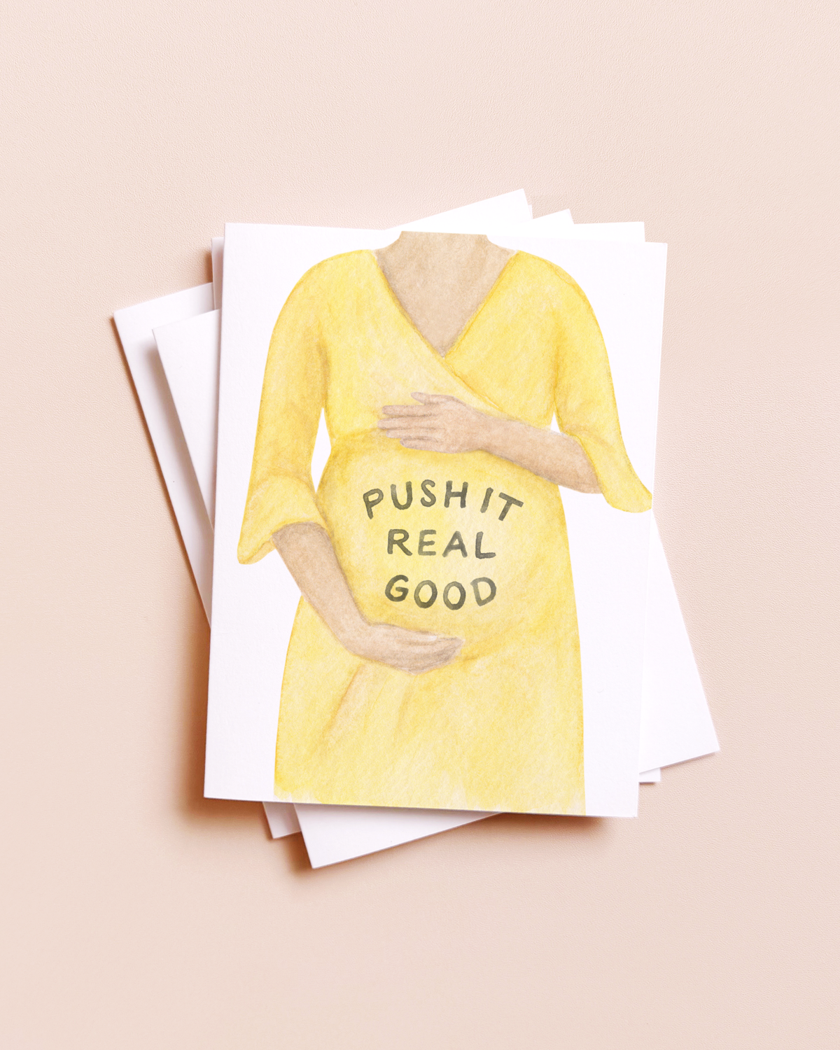 Push It Pregnancy — Funny Pop Culture Baby Shower Card