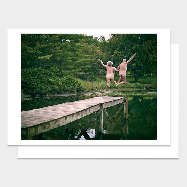 Nude Leap Anniversary Greeting Card