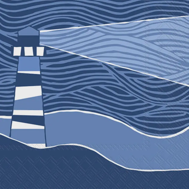 Lighthouse cocktail napkin