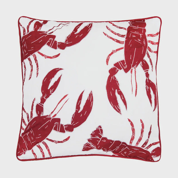 Coastal Lobster Throw Pillow