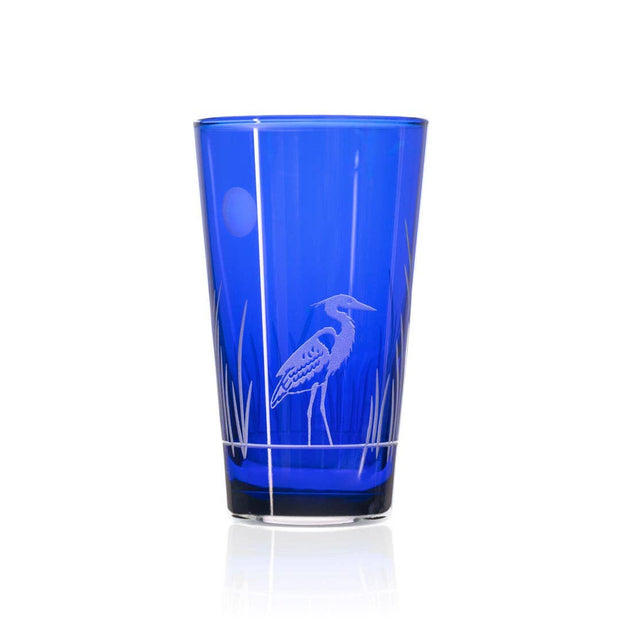 Heron 17oz Cobalt Blue Pint Glass