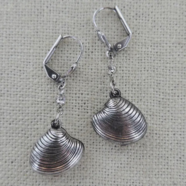 Clam Earrings silver