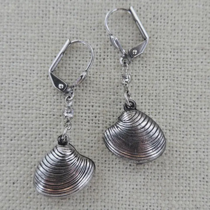Clam Earrings silver