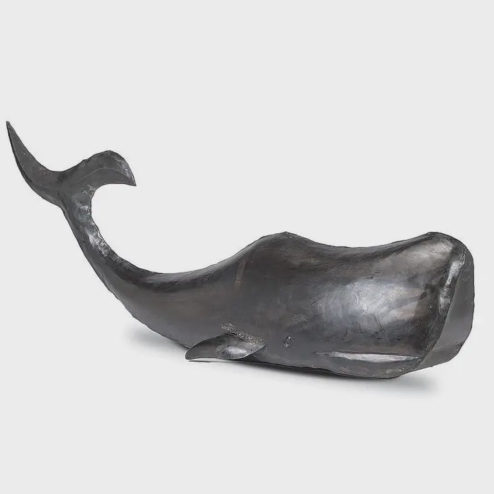 Extra Large Whale Decor-Black