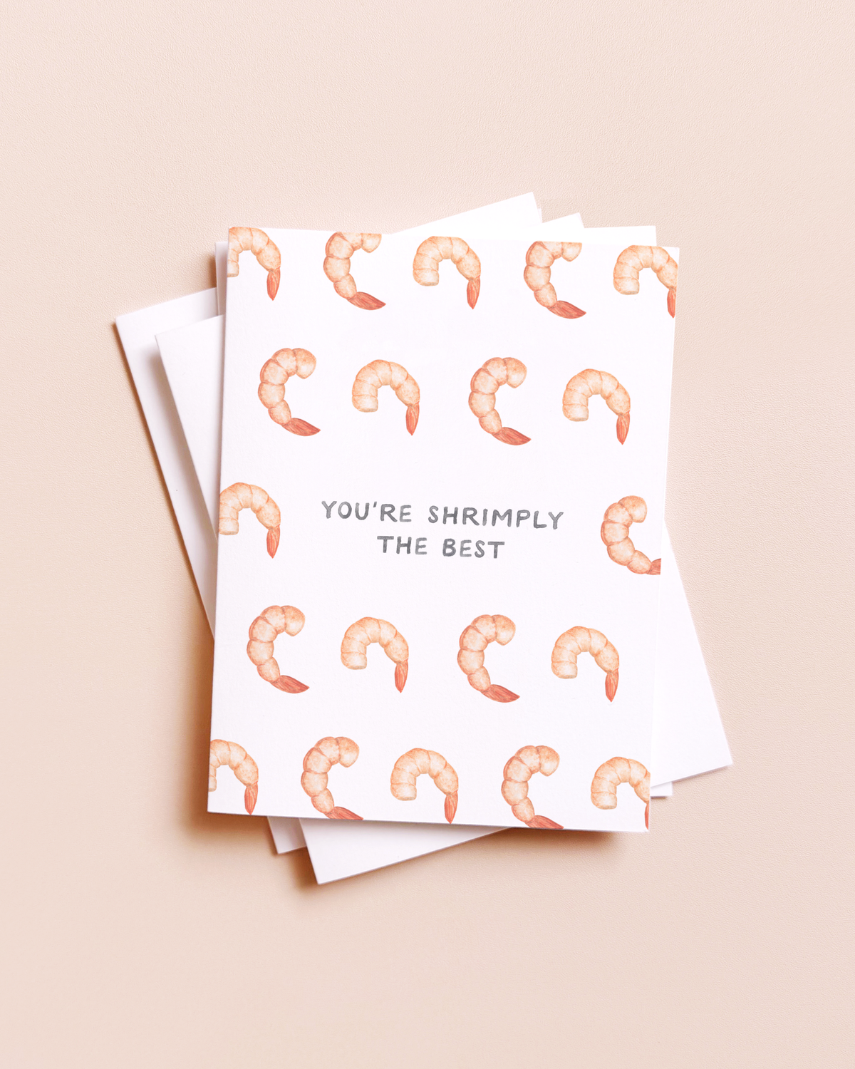 Shrimply The Best — Animal Pun Friendship Card