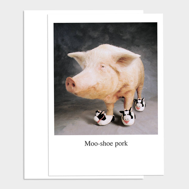 Moo-Shoe Pork Happy Birthday Greeting Card