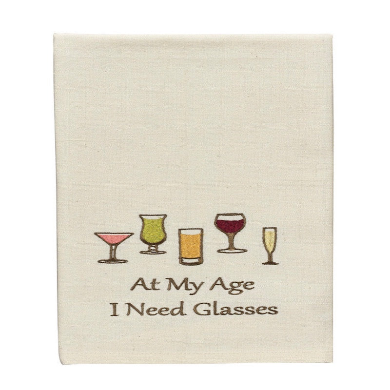 I Need Glasses Dishtowel