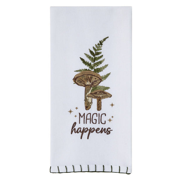 Magic Happens Decorative Dishtowel