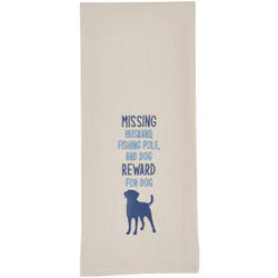 Reward for Dog embroid dishtowel