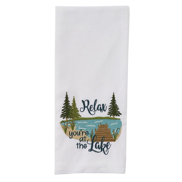 Relax You're at The Lake Dishtowel