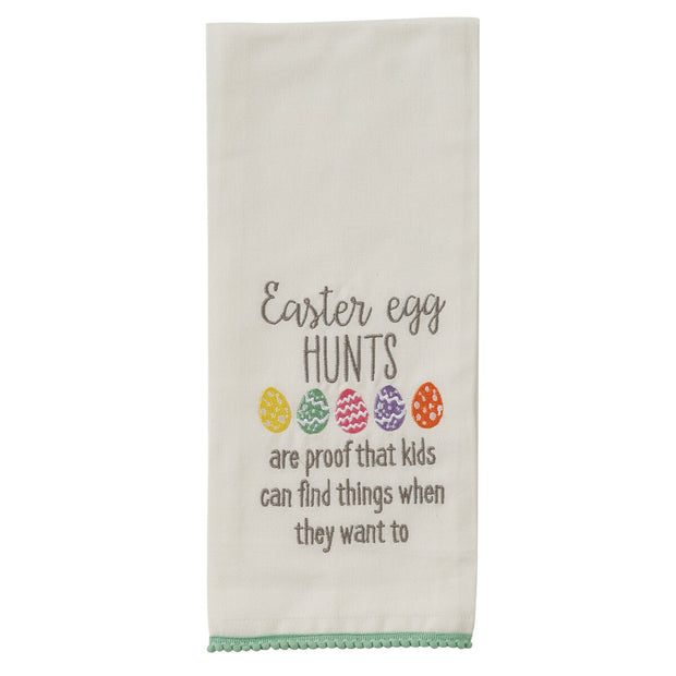Easter Egg Hunt Dishtowel