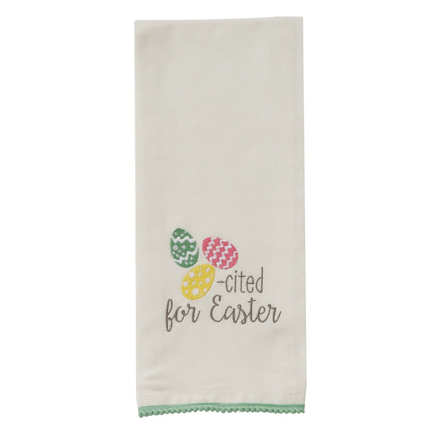 Eggcited for Easter Dishtowel