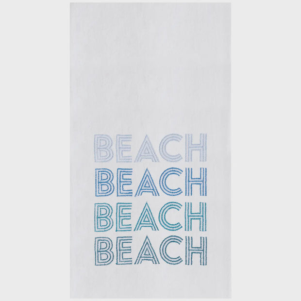Coastal Retro Beach Kitchen Towel
