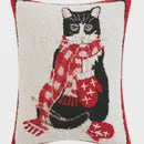 Christmas Black Cat Hook Pillow