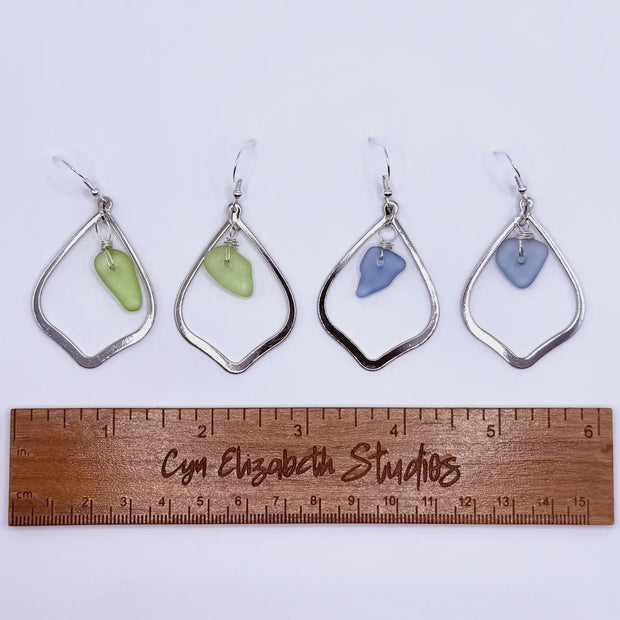 Luna Tide Sea Glass Earrings