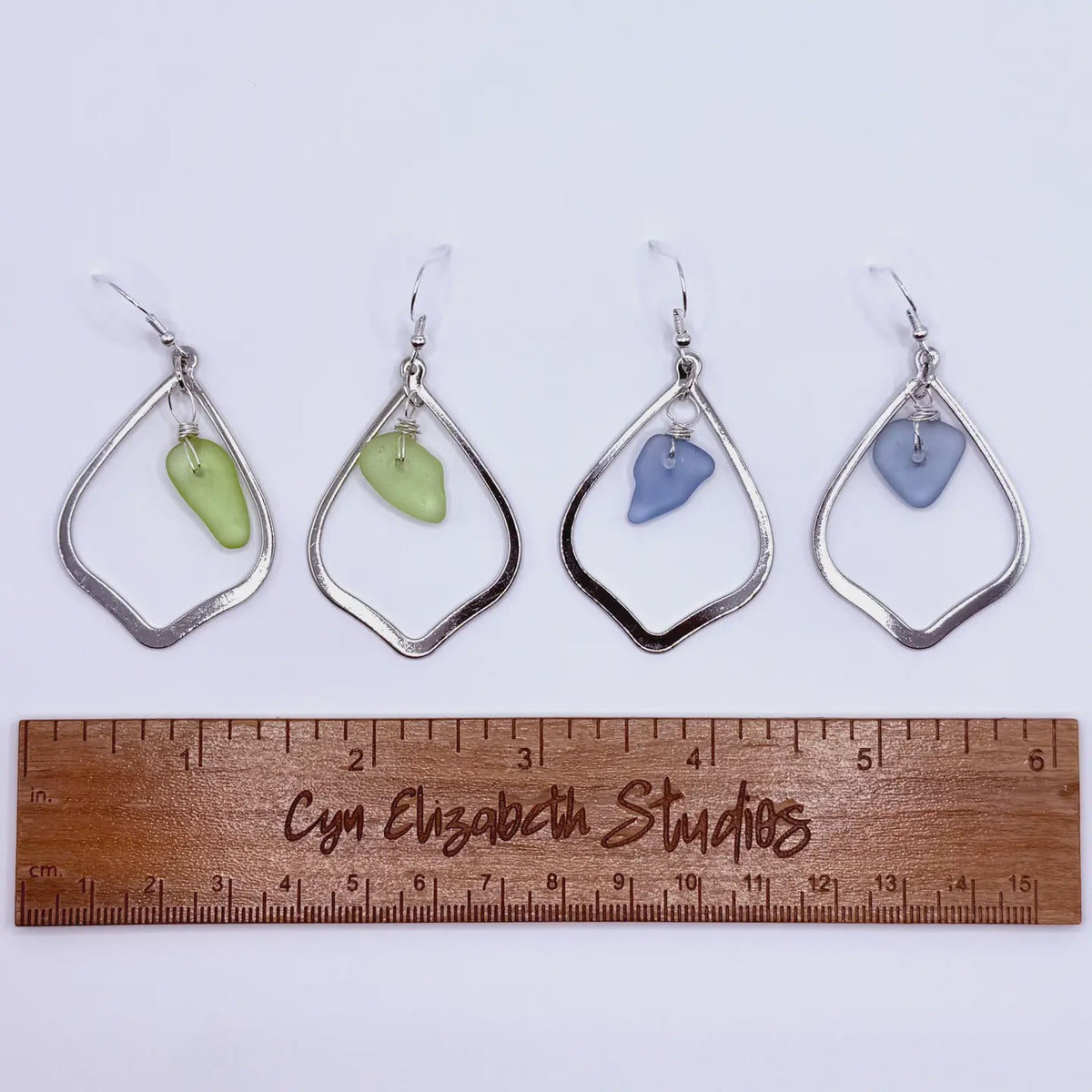 Luna Tide Sea Glass Earrings