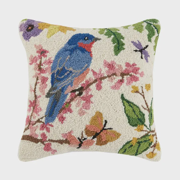Bluebird Butterfly Hook Pillow