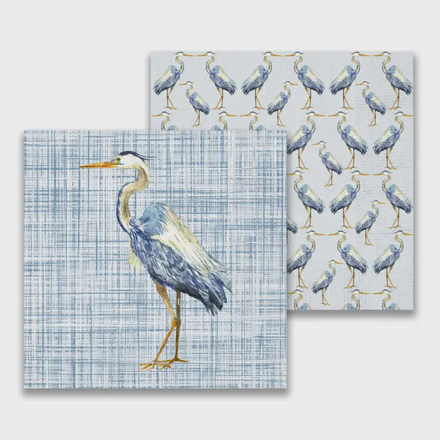 Great Blue Heron Cocktail Napkin
