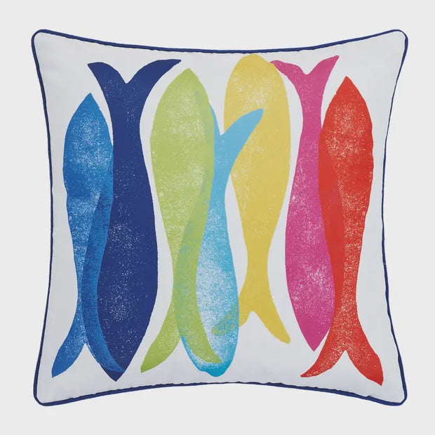 Kate Nelligan Fiesta Fish Printed Pillow