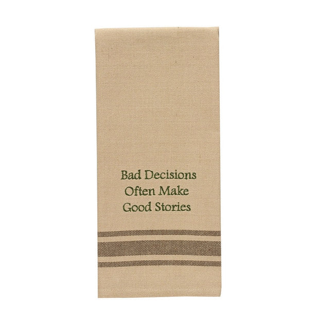 Bad Decisions Dishtowel