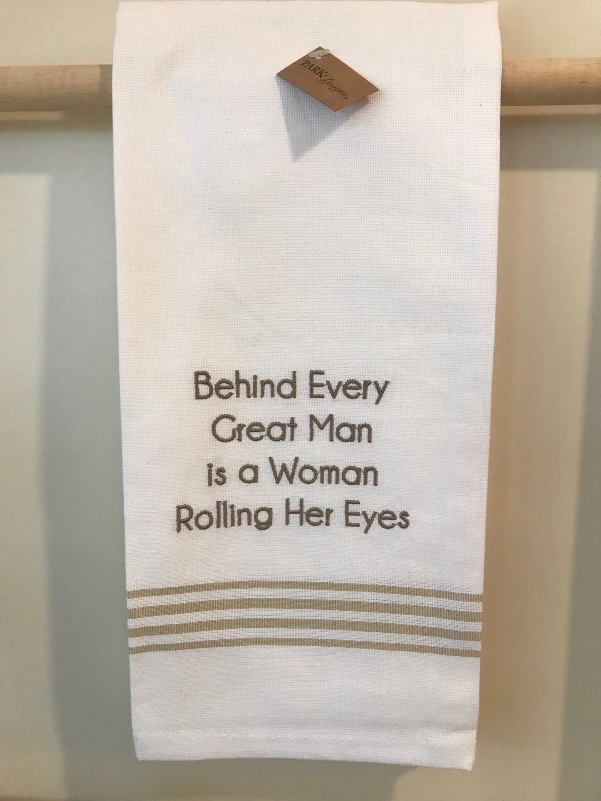 A Woman Rolling Her Eyes Dishtowel
