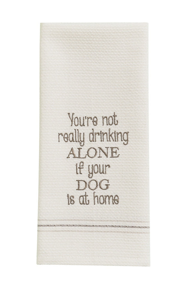 Dog At Home Dishtowel