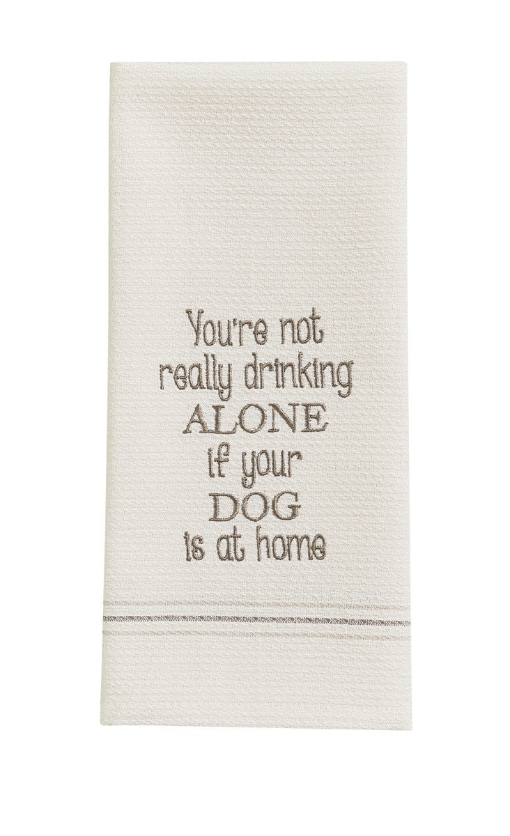 Dog At Home Dishtowel