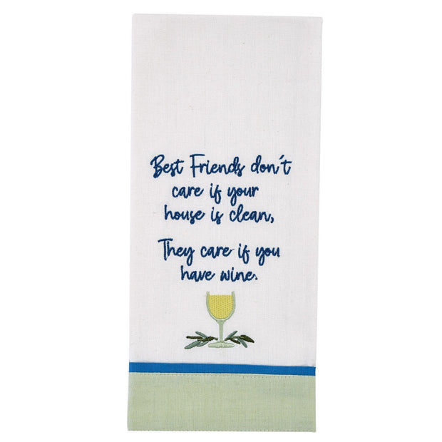 Friends Don'T Care Dishtowel