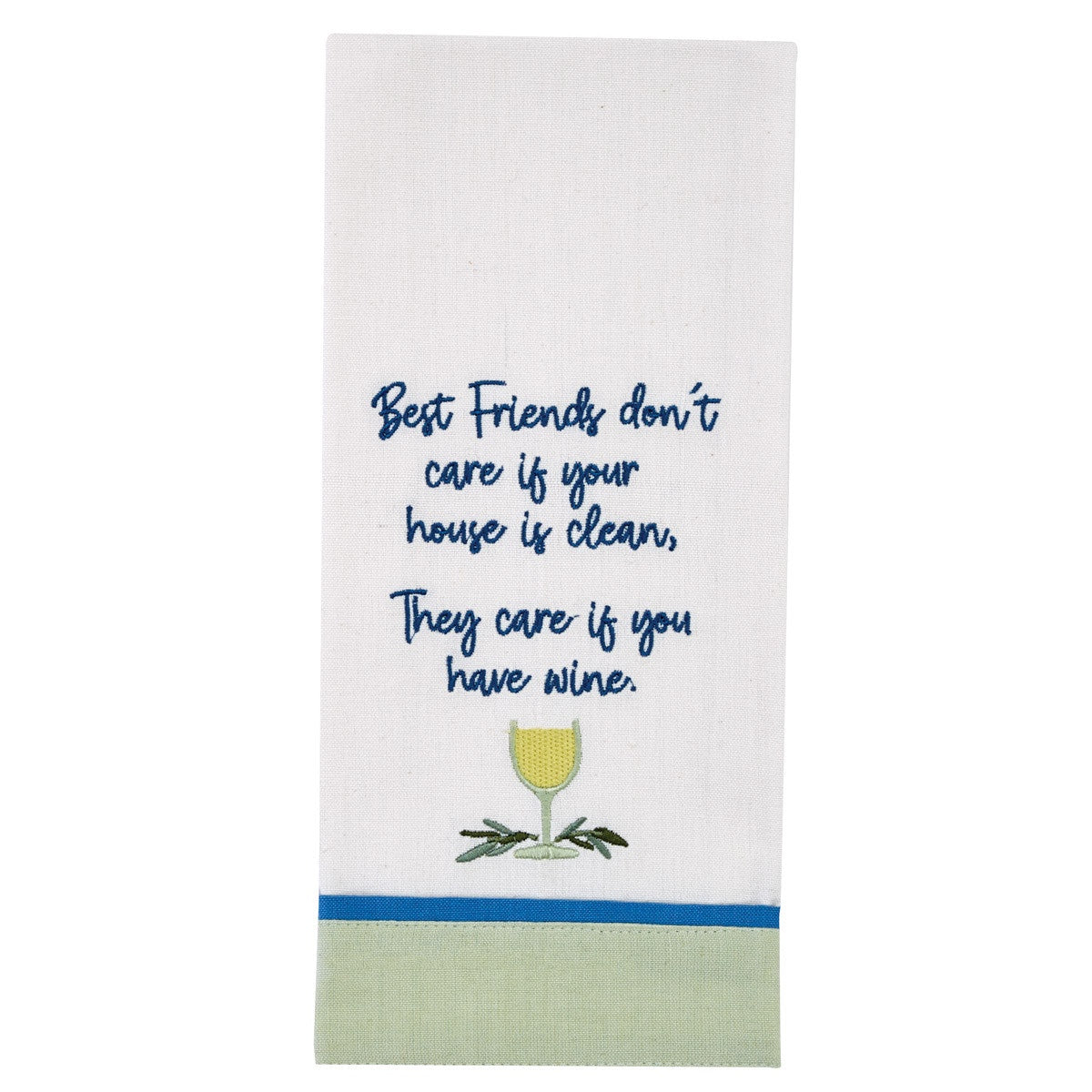 Friends Don'T Care Dishtowel
