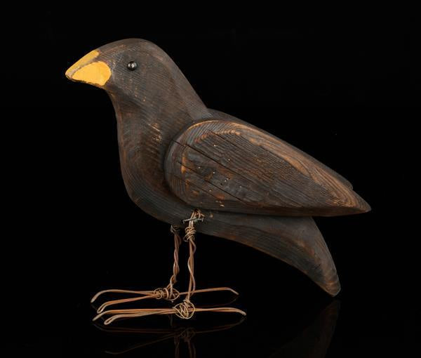 Standing Crow w/wings