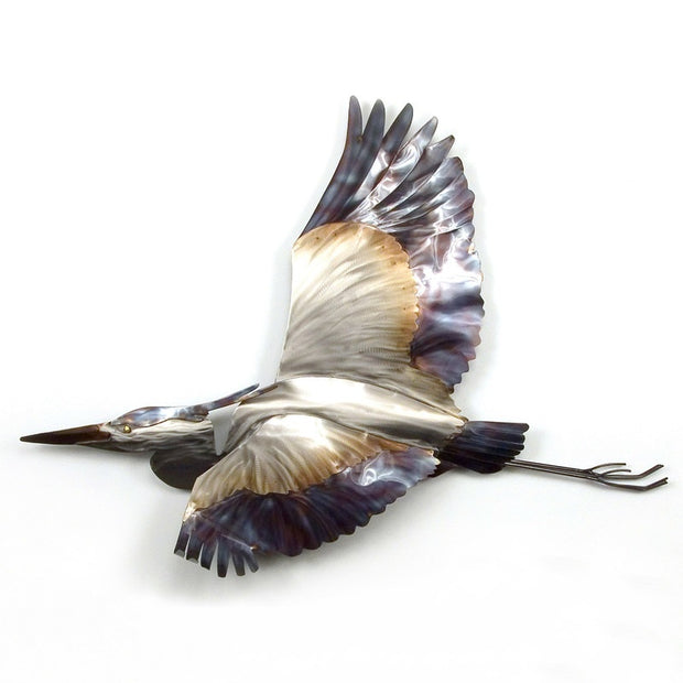 Blue Heron Flying Wall Art