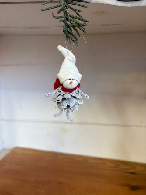 Pinecone SnowFolk Ornament