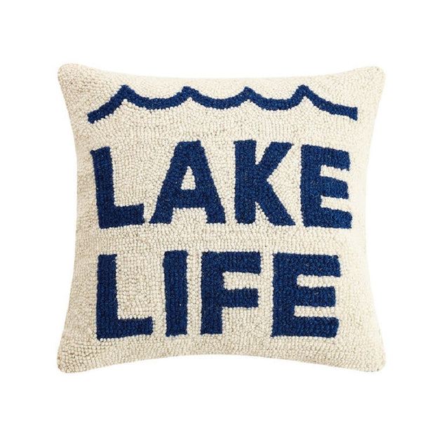 Lake Life Wave Hook Pillow