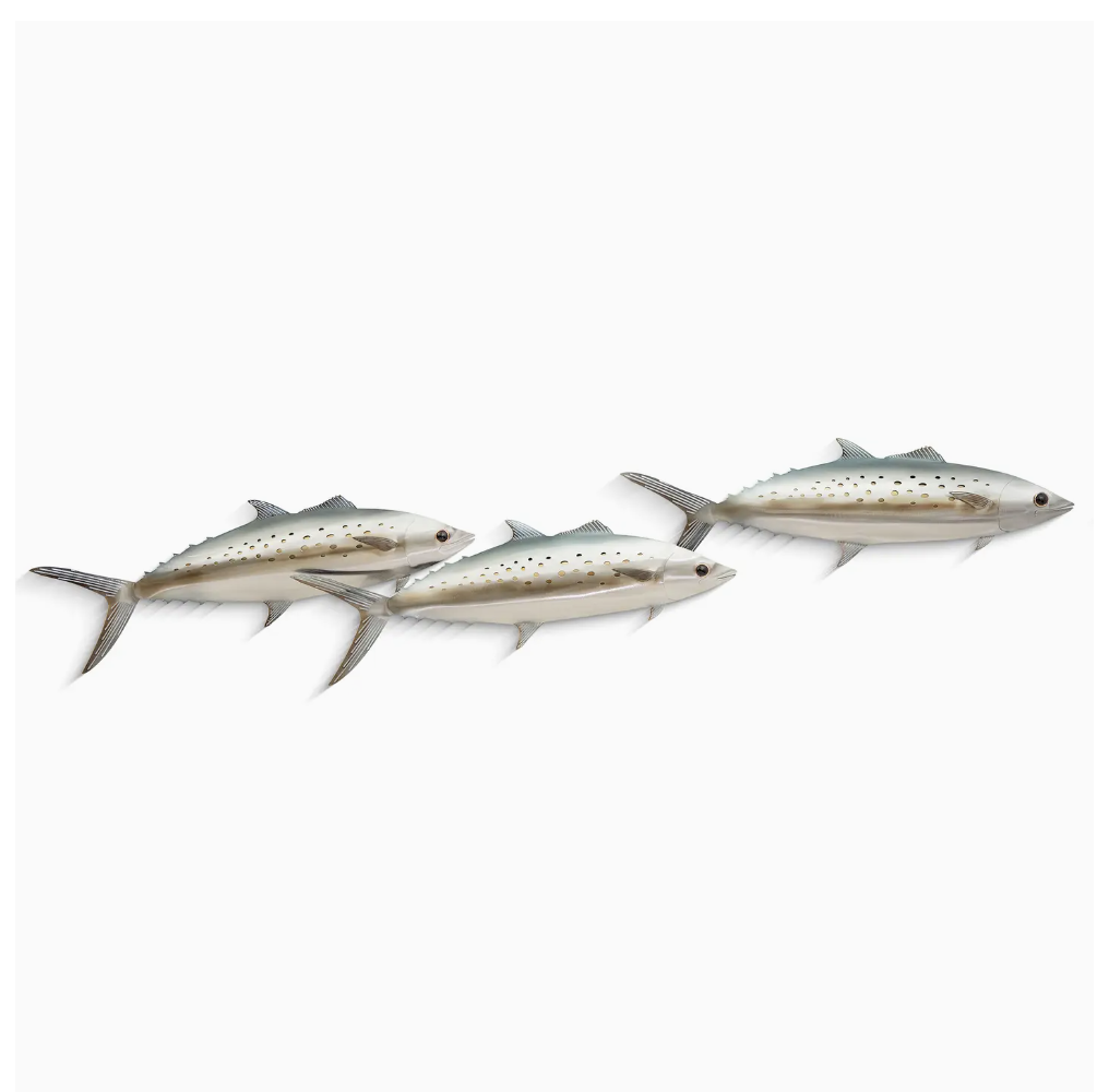 Spanish Mackerel School of 3 Wall Art