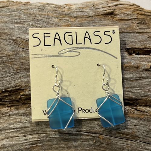 Sea Glass Wrap Earrings